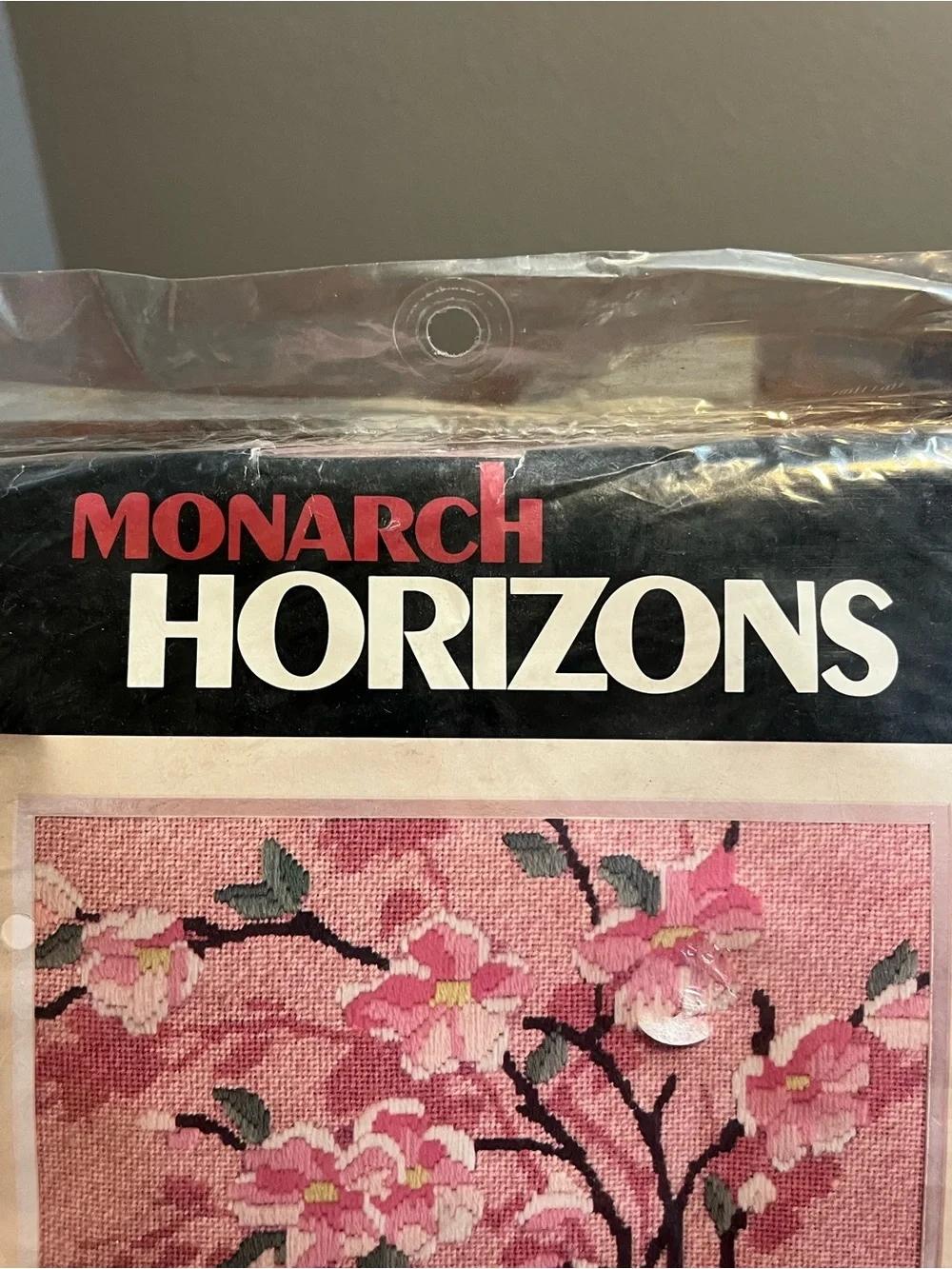 Vintage 1986 Monarch Horizons Art Deco Floral 12 x 16